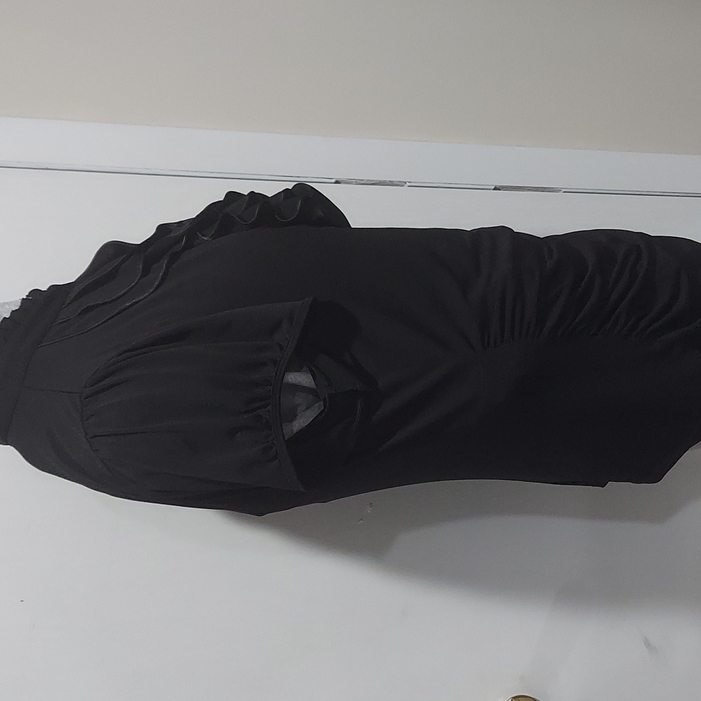 Black Ruffle Blouse - Picture 5 of 7